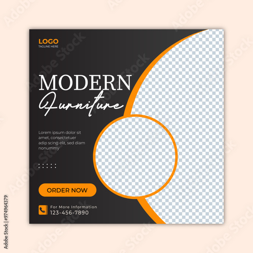 modern furniture social media post, modern furniture  instgram post design, furniture ads design, furniture promotion post, furniture poster design
