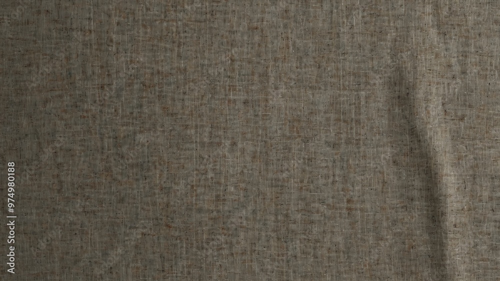 Fototapeta premium Light grey linen fabric spread smoothly as a background