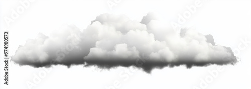 Scenic white clouds atmospheric on transparent backgrounds 3d render png 