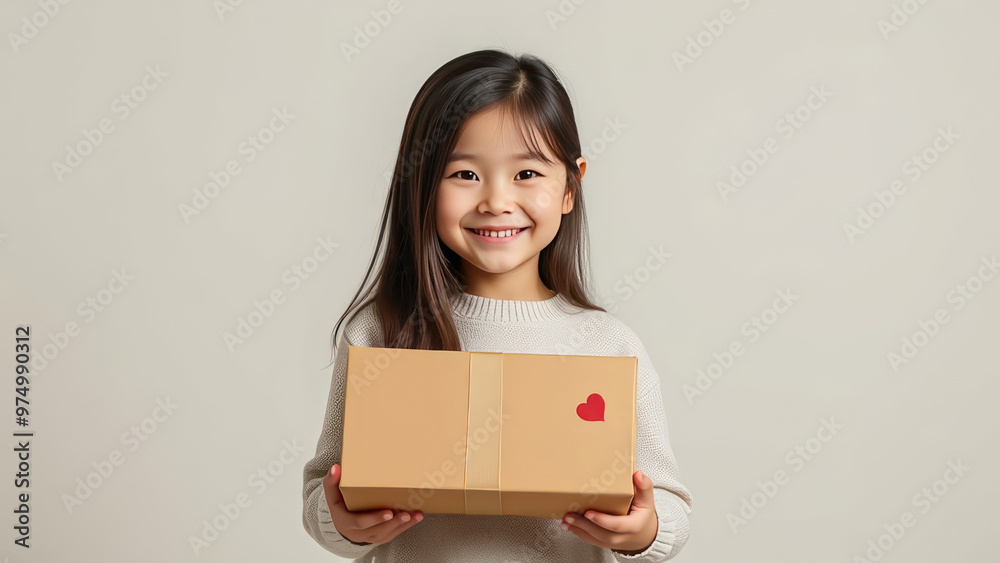 a beautiful smiling girl stands in full growth with packages in her hands on a light background