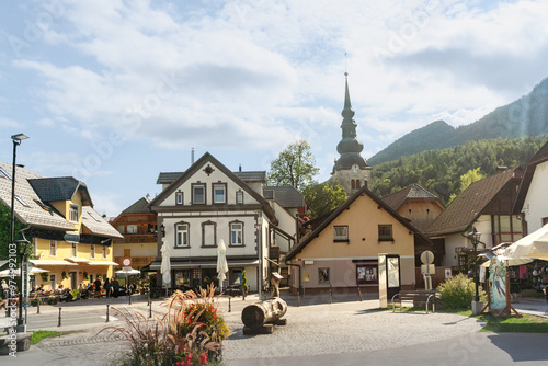 Schilderij op canvas Kranjska Gora alpiner Ferienort im Nordwesten Sloweniens unweit des Nationalpark