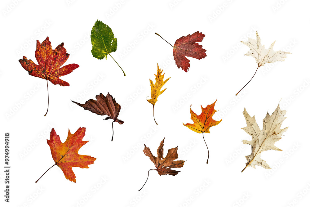 Colorful autumn leaves fall Colorful autumn leaves fall