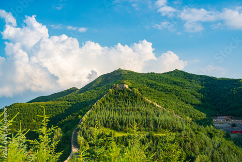 Sunny summer day at Yanmen Pass, Dai County, Xinzhou City, Sichuan Province photo