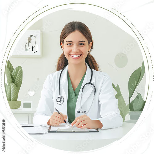 doctor medical theme illustration  photo