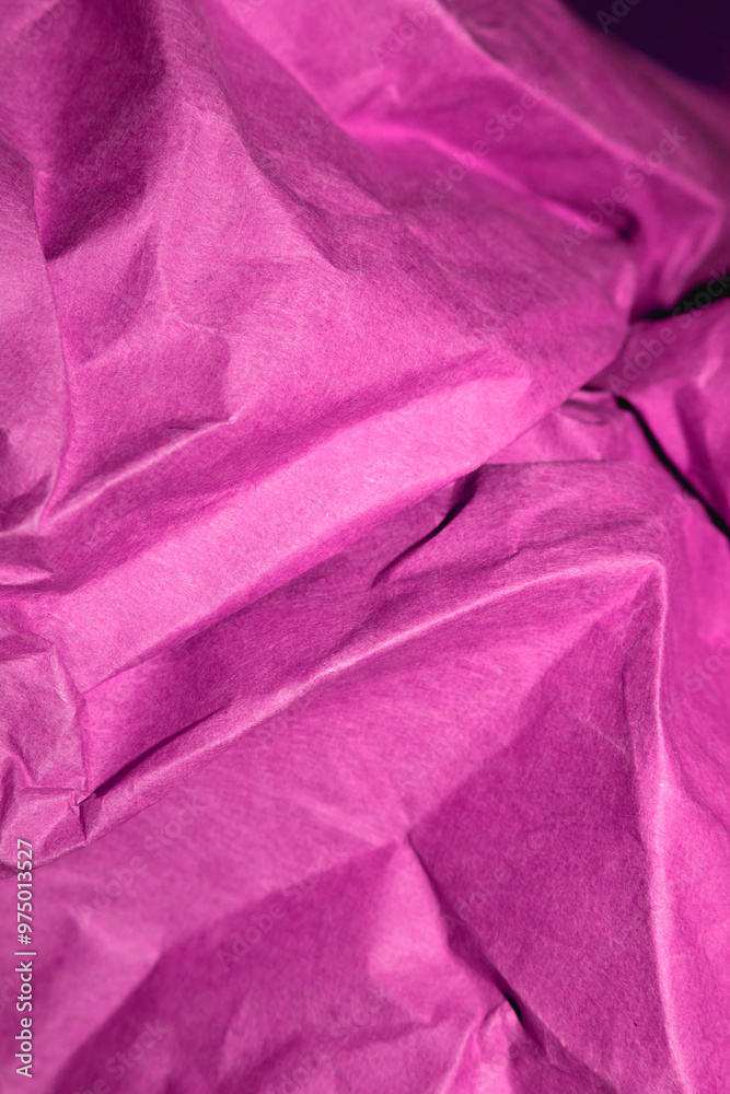 Pink Paper Bag Crumpled and Creased for Background Pink Paper Bag Crumpled and Creased for Background