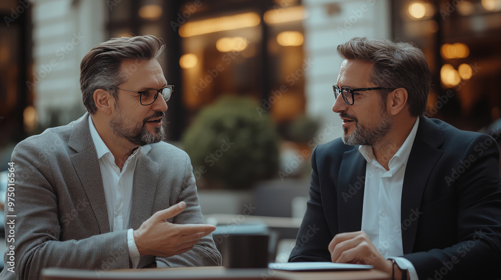 the business partners in business entire are sitting and talk about the partnership in the co working office the business partners in business entire are sitting and talk about the partnership in the co working office