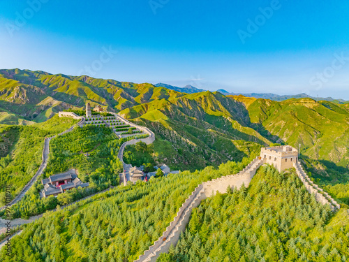 Sunny summer day at Yanmen Pass, Dai County, Xinzhou City, Sichuan Province photo