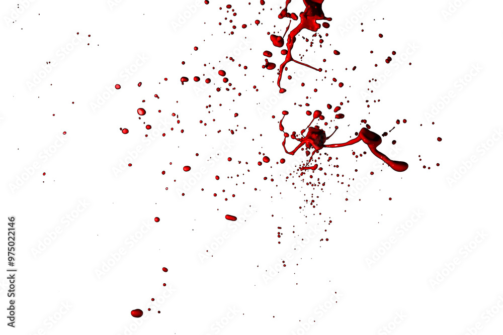 Red paint splash isolated on white background. Red paint splash isolated on white background.