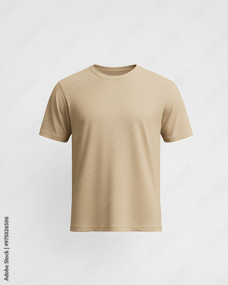 Khaki Relaxed Fit T-Shirt Mockup | Casual Apparel Design for Comfortable and Stylish Fashion Khaki Relaxed Fit T-Shirt Mockup | Casual Apparel Design for Comfortable and Stylish Fashion