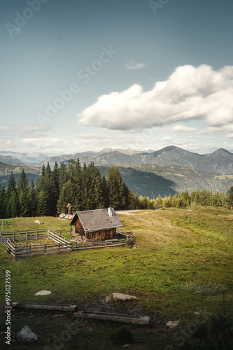 Kleine Alm in den Karnischen Alpen in Nassfeld in Kärnten Österreich photo