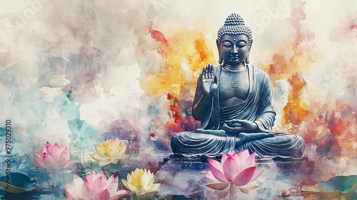 bodhisattva lord buddha statue monk meditating buddhism culture religion