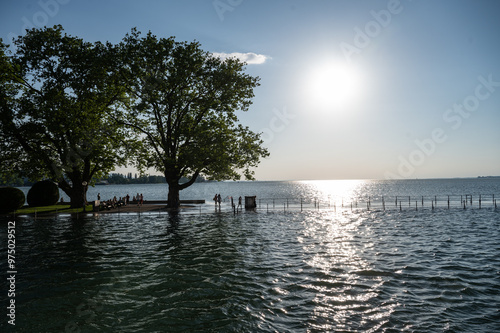 Bodensee Hochwasser hoher Wasserstand Umwelt Klima