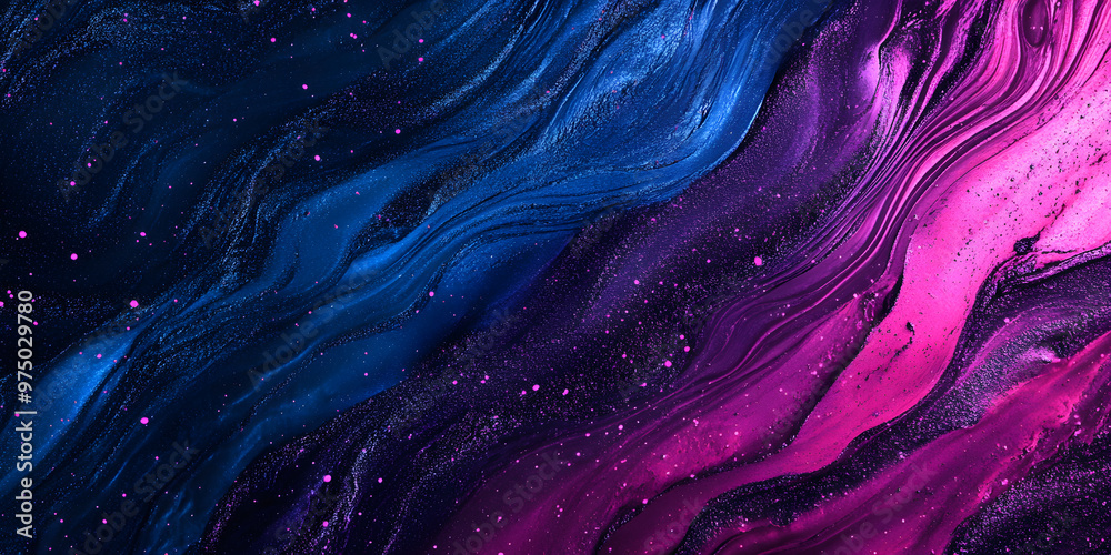 Obraz premium abstract pink blue background. neon texture illustration. fluorescent radiation