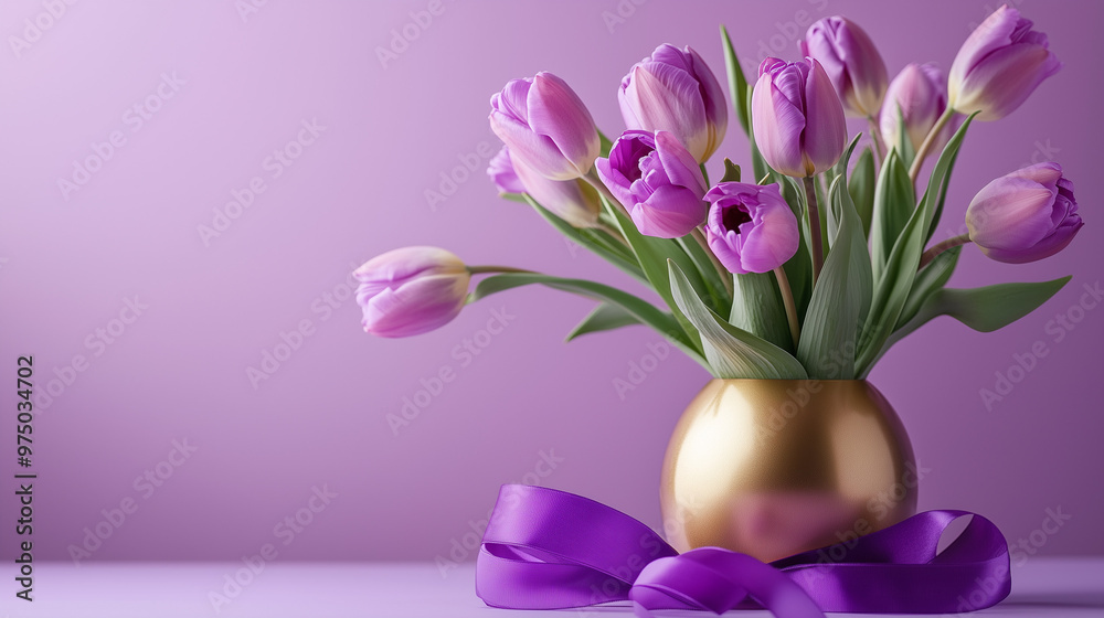 custom made wallpaper toronto digitalbeautiful tulips for the holiday,festive, elegant, minimalism