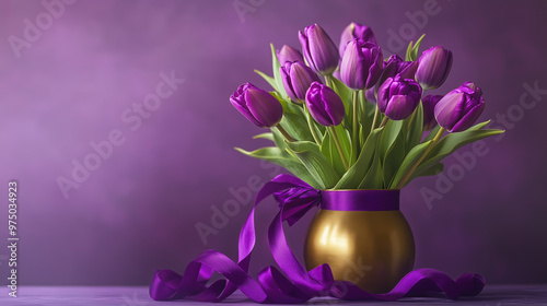 beautiful tulips for the holiday,festive, elegant, minimalism