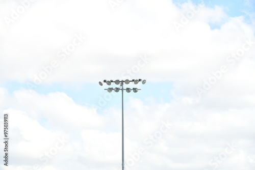 Stadium Lights and Clouds