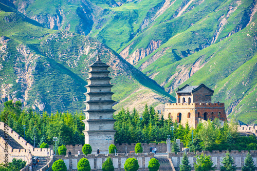 Sunny summer day at Yanmen Pass, Dai County, Xinzhou City, Sichuan Province photo