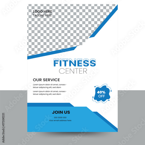 fitness flyer design template