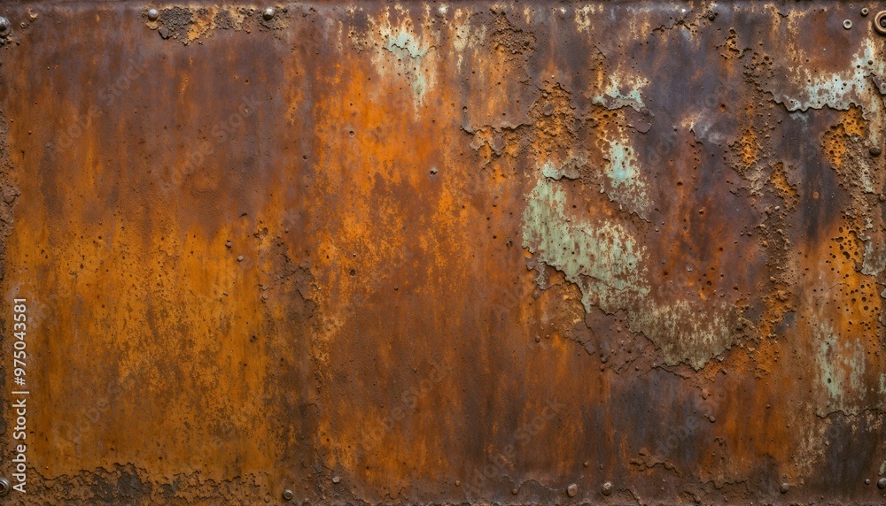 Rusty old metal plate with textured effect. Rusty old metal plate with textured effect.