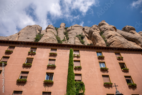 Historic monestary of Montserrat in Spain near Barcelona. photo