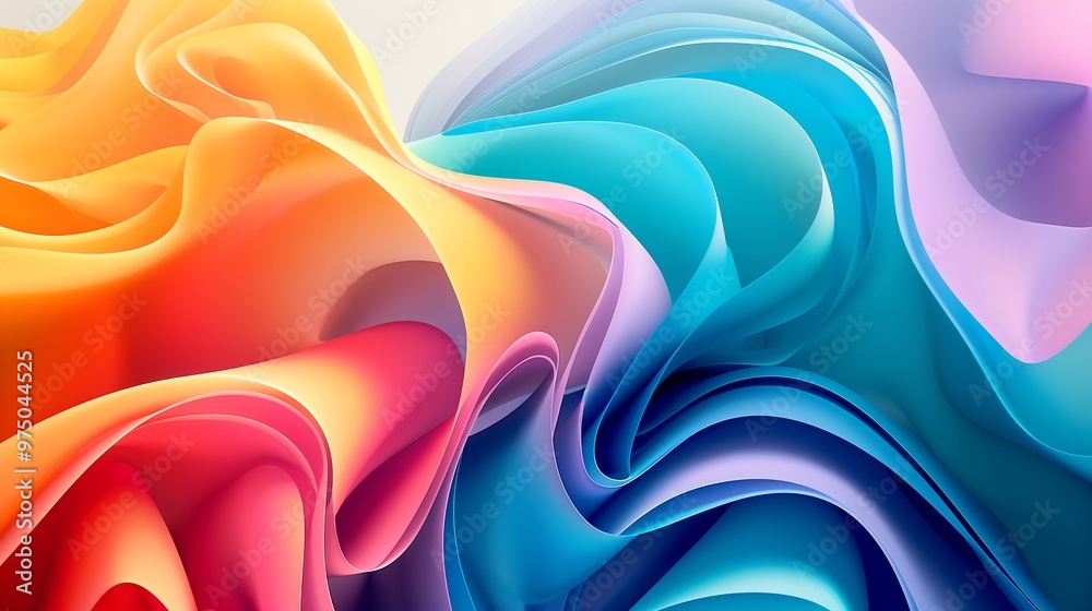 Obraz premium Abstract Colorful Swirling Background, Texture, Pattern, Design