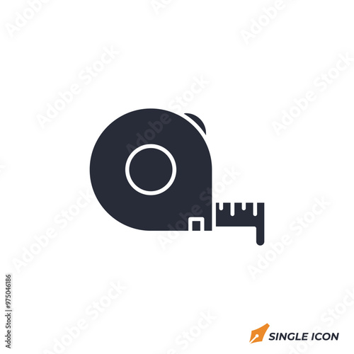 Wallpaper Mural tape measure icon vector illustration. tape measure symbol isolated on white background Torontodigital.ca