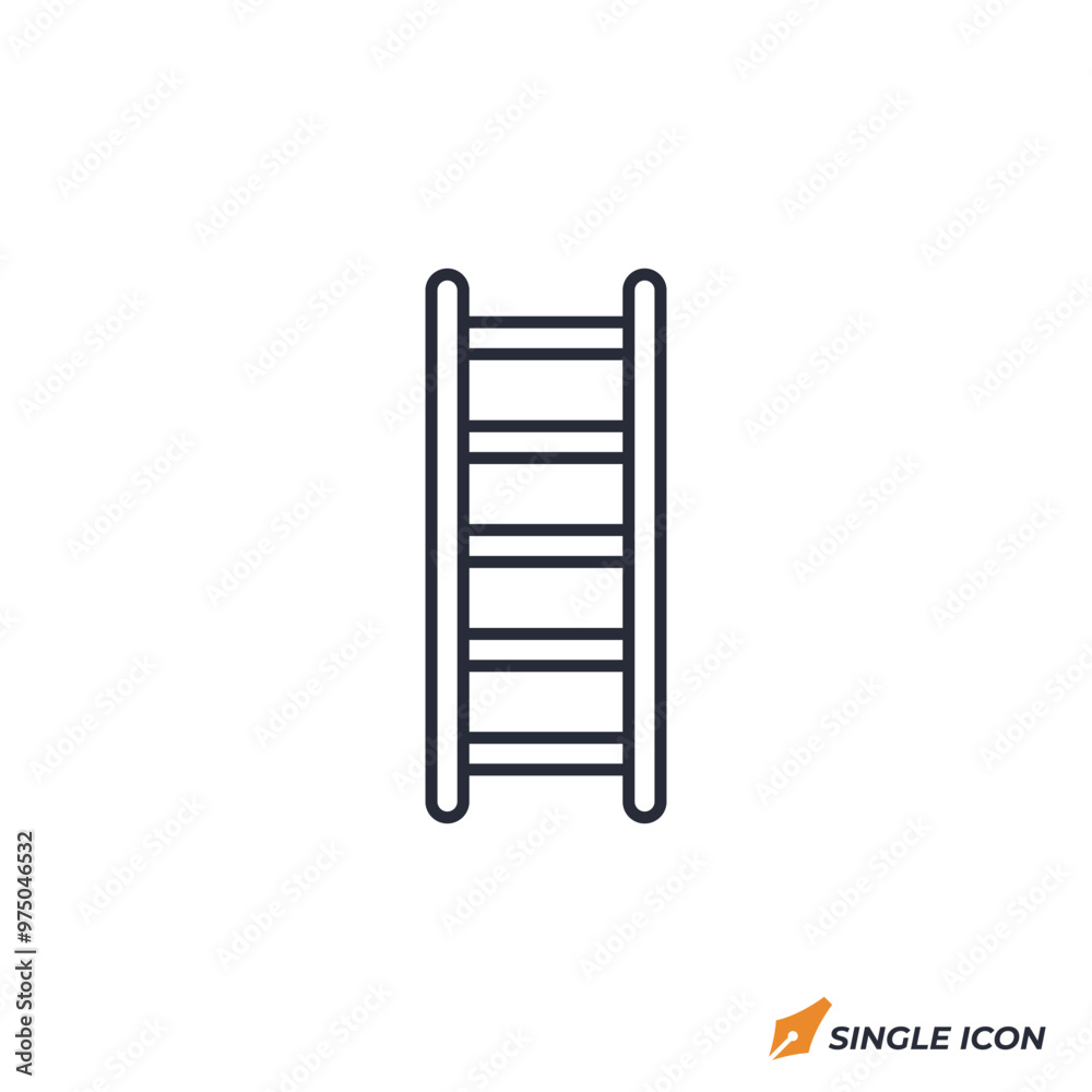 ladder icon vector illustration. ladder symbol isolated on white background ladder icon vector illustration. ladder symbol isolated on white background