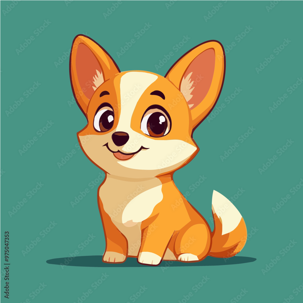 Charming corgi in a cheerful game-like vector style, great for children's content and animal-themed designs. Charming corgi in a cheerful game-like vector style, great for children's content and animal-themed designs.