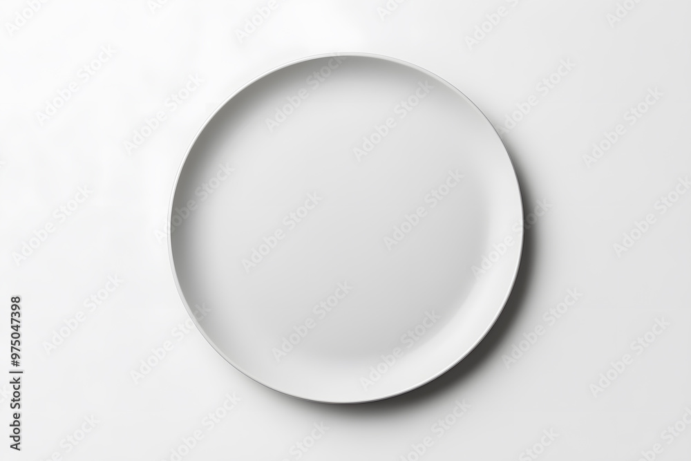 Empty Round Ceramic Plate | Minimalist Tableware Design for Modern Dining and Home Decor Empty Round Ceramic Plate | Minimalist Tableware Design for Modern Dining and Home Decor