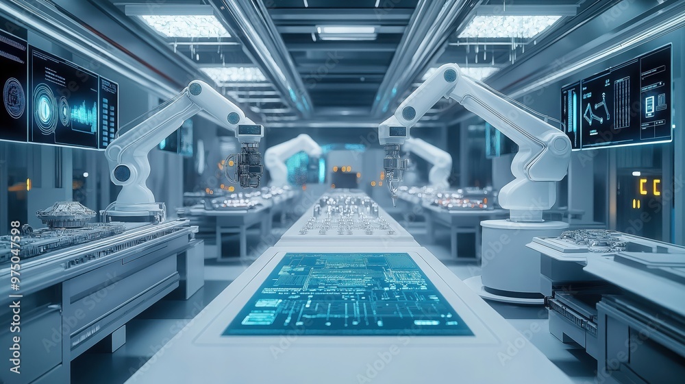advanced futuristic lab with high-tech equipment advanced futuristic lab with high-tech equipment