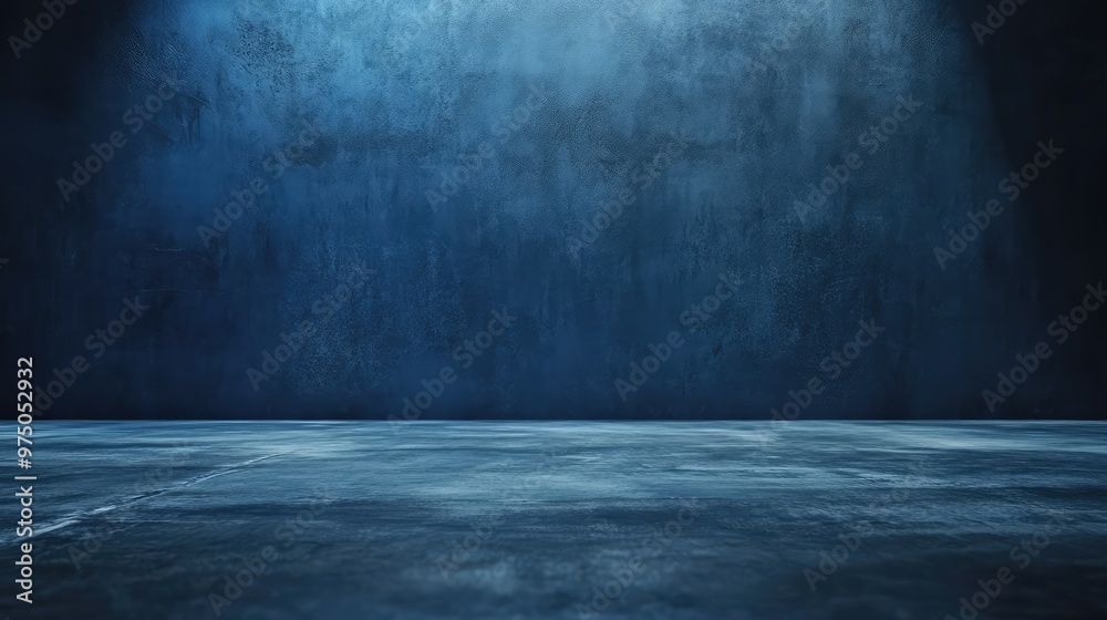 Empty Studio Background. AI generated illustration