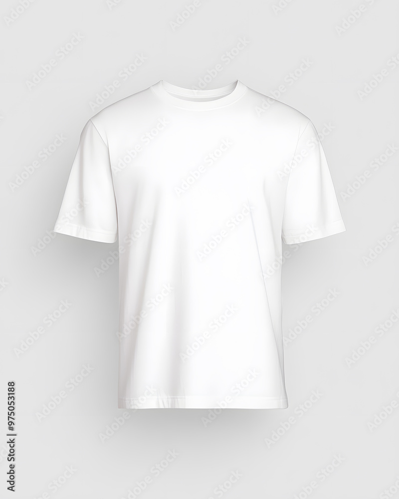 White Relaxed Fit T-Shirt Mockup | Clean Minimalist Apparel Design for Fashion Branding White Relaxed Fit T-Shirt Mockup | Clean Minimalist Apparel Design for Fashion Branding