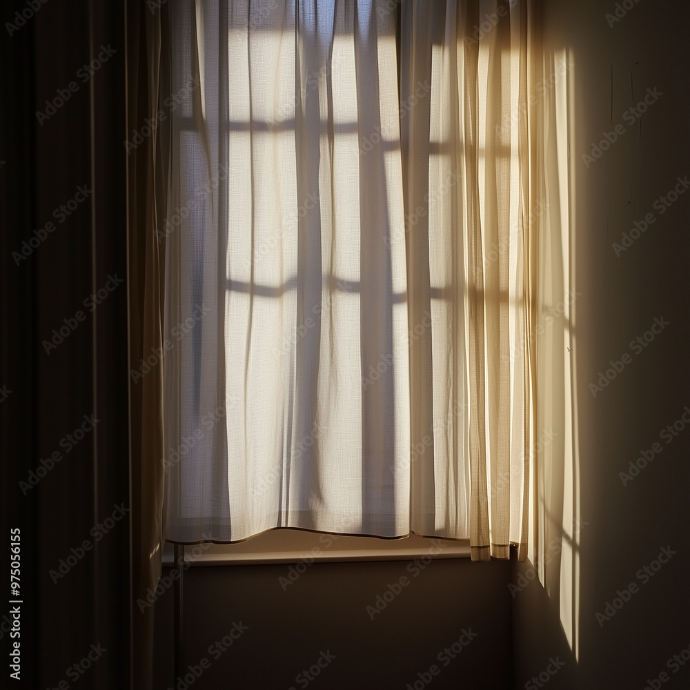 Narrow Window Silhouette Capturing Ethereal Light Filtration Narrow Window Silhouette Capturing Ethereal Light Filtration