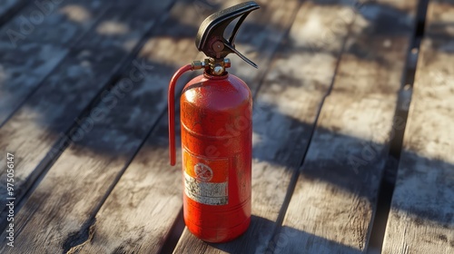 Fire Extinguisher. AI generated illustration