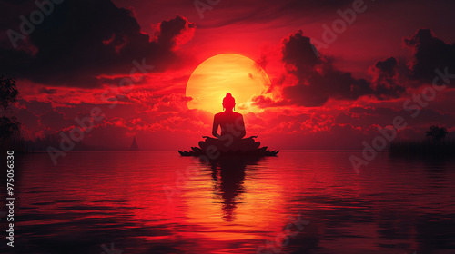  bodhisattva lord buddha statue monk meditating buddhism culture religion