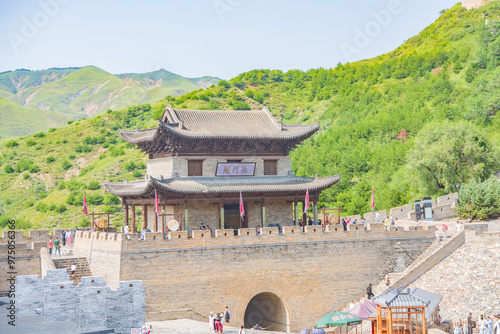 Sunny summer day at Yanmen Pass, Dai County, Xinzhou City, Sichuan Province photo