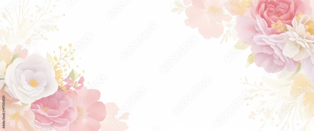 Obraz premium flores de acuarela