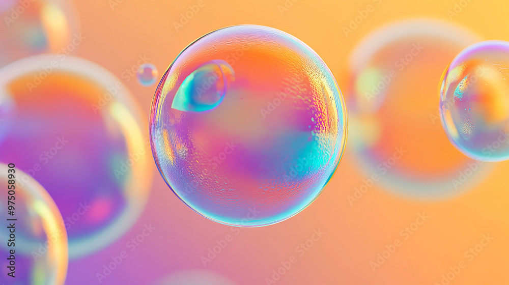 soap bubbles close up on a colored background soap bubbles close up on a colored background