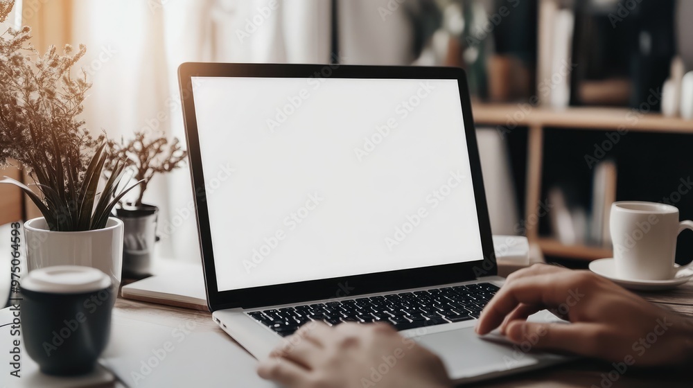 Men Working at Home with Laptops. AI generated illustration. Men Working at Home with Laptops. AI generated illustration.