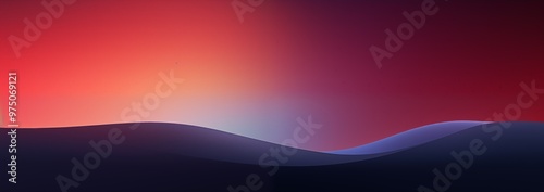 A vibrant red and blue background featuring a dynamic wave design in the center, creating a striking visual contrast.