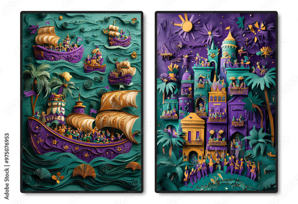 Obraz premium Whimsical Pirate Adventure