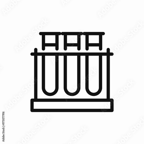 chemistry laboratory flask icon sign vector