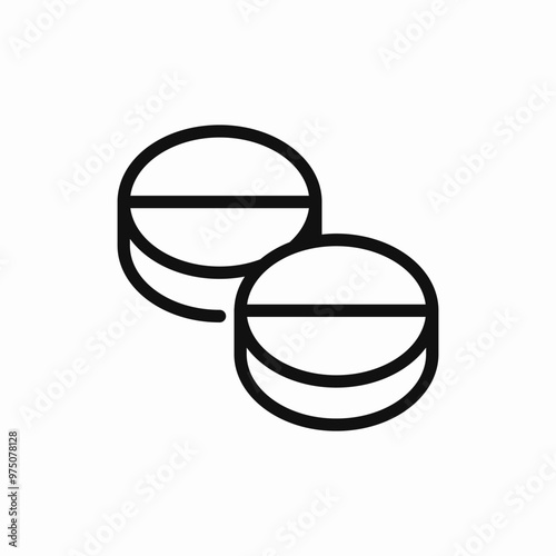 medicines pills icon sign vector