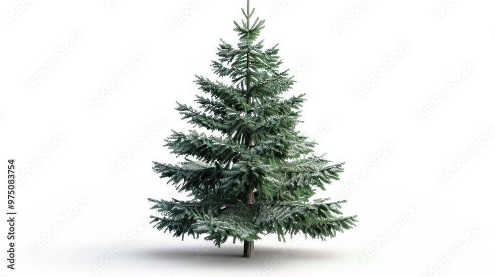 Fototapeta premium Christmas tree isolated on white Christmas tree isolated on white