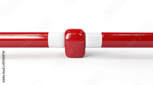 The red and white corners of a boxing ring isolated on a white background --ar 16:9 --v 6.1 Job ID: f1d04941-fa55-4a09-93e1-5b26af7a07b3 photo