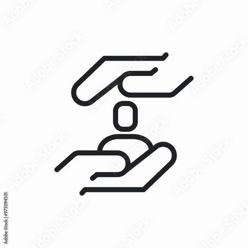 human care icon sign vector