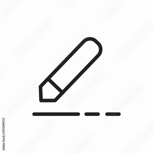 pen text write icon sign vector