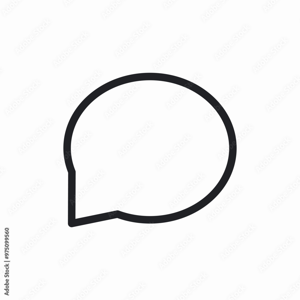speech bubble talk icon sign vector speech bubble talk icon sign vector