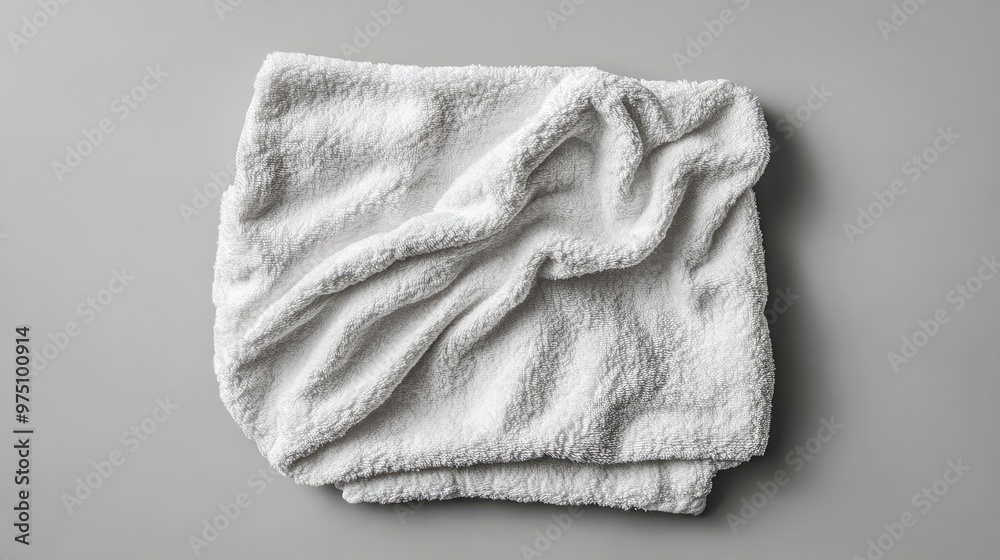 White Cotton Towel Mockup. AI generated illustration White Cotton Towel Mockup. AI generated illustration