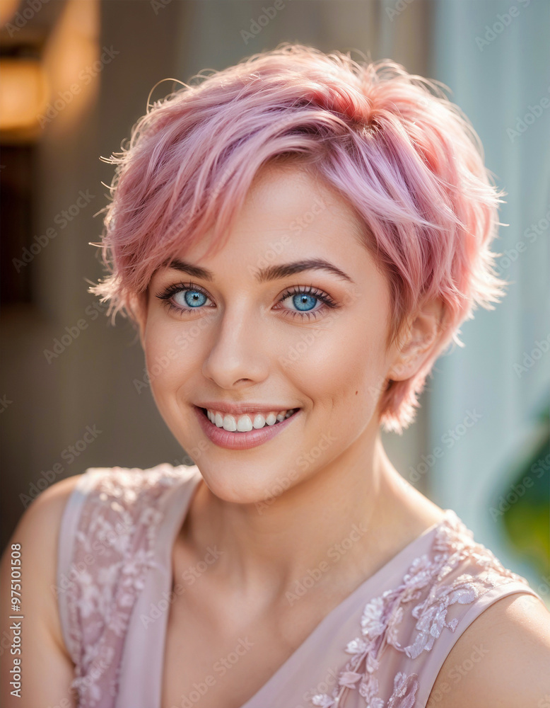 Portrait of a young beautiful woman. Generative AI Portrait of a young beautiful woman. Generative AI